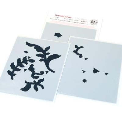 Pinkfresh Studio Homespun With Heart Stencil - Trailing Grace
