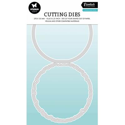 StudioLight Torn Edge Cutting Die - Folded Card Circle