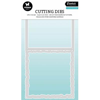 StudioLight Torn Edge Cutting Die - Folded Card Square
