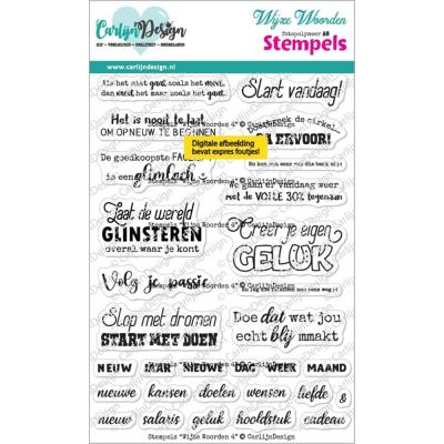 CarlijnDesign Stempel - Wise Words 4 (NL)
