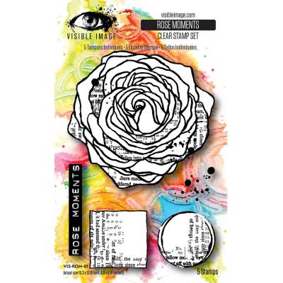 Visible Image Grunge Florals Stempel - Rose Moments