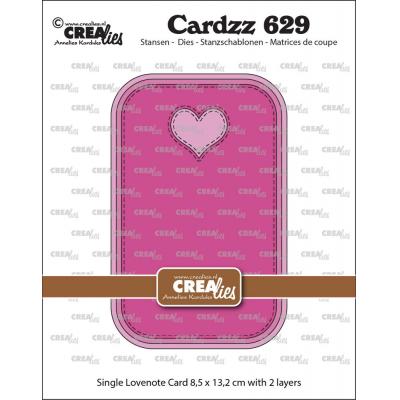 Crealies Cutting Dies - Single Card Lovenote