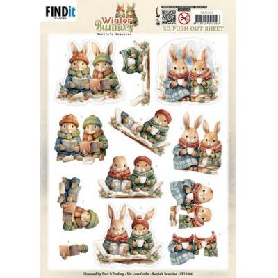 Find It Trading Winter Bunnies Pushout Sheet - Bunnies Together