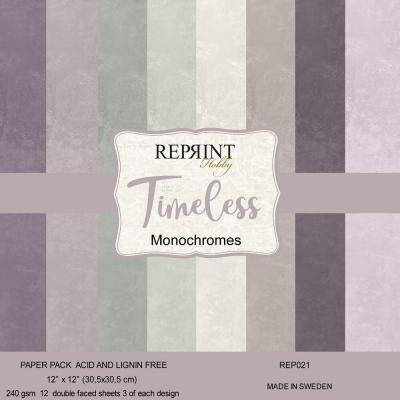 Reprint Timeless Cardstock - Monochromes