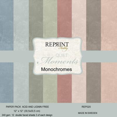 Reprint Quiet Moments Cardstock - Monochromes