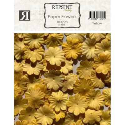Reprint Paper Flowers - Yellow