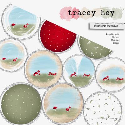 Tracey Hey Paper Pad - Mushroom Meadows