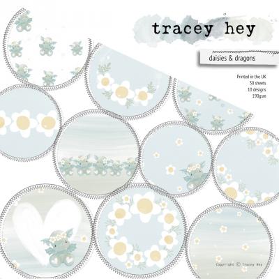 Tracey Hey Paper Pad - Daisies & Dragons