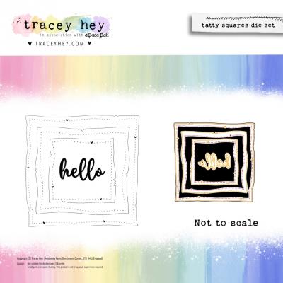 Tracey Hey Cutting Dies - Tatty Squares