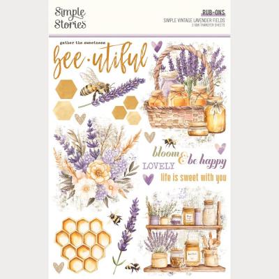 Simple Stories Simple Vintage Lavender Fields - Rub-Ons