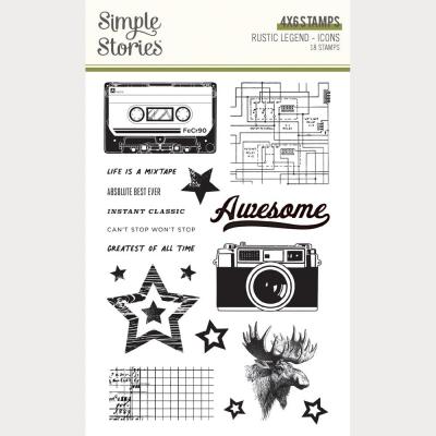 Simple Stories Rustic Legend Stempel - Icons