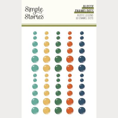Simple Stories Rustic Legend - Glossy Enamel Dots