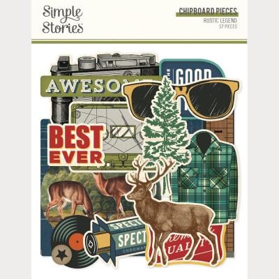 Simple Stories Rustic Legend - Chipboard Pieces