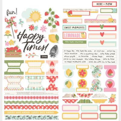 imple Stories Pink Lemonade - Cardstock Stickers Basics