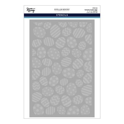 Spellbinders Happy Spring Stencils - Ornate Eggs