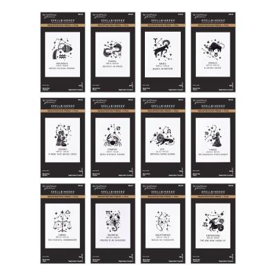 Spellbinders Block Print Zodiacs Registration Press + Foil - Bundle