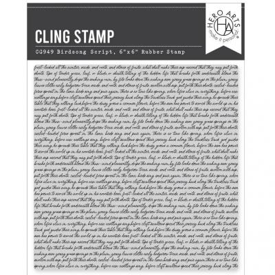 Hero Arts Spring Meadow Stempel - Birdsong Script