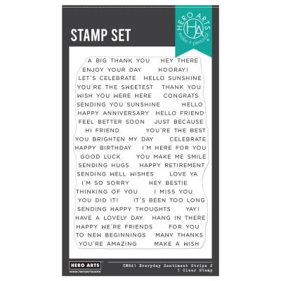 Hero Arts Spring Meadow Stempel - Everyday Sentiment Strips 2