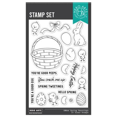 Hero Arts Eggstra Special Stempel - Spring Tweetings