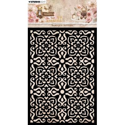 StudioLight Teddy's Tea Time Stencil - Baroque Pattern