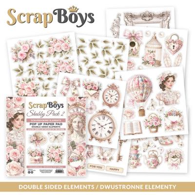 ScrapBoys Shabby Pack 2 - Pop Up Paper Pad