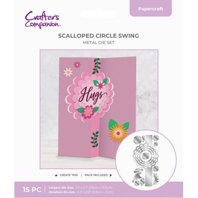 Crafters Companion Cutting Dies - Scalloped Circle Swing