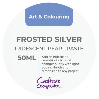 Crafter's Companion Iridescent Pearl Paste - Frosted Silver