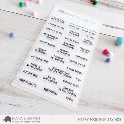 Mama Elephant Stempel - Happy Together Sayings