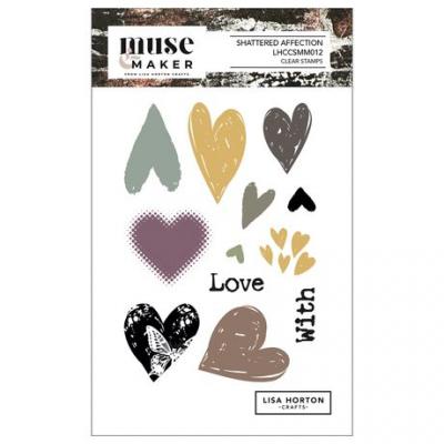 Lisa Horton Crafts Muse & Maker Stempel - Shattered Affection