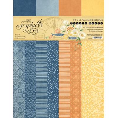 Graphic 45 Scenic Route - Patterns & Solids Pack