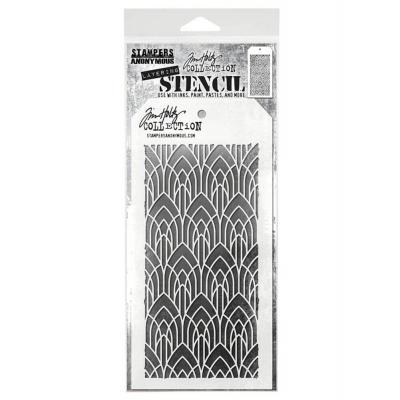 Stampers Anonymous Tim Holtz Layering Stencil - Deco Arch