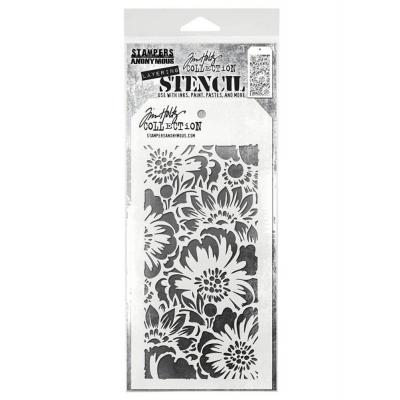 Stampers Anonymous Tim Holtz Layering Stencil - Bouquet