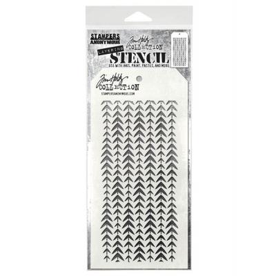 Stampers Anonymous Tim Holtz Layering Stencil - Tracks