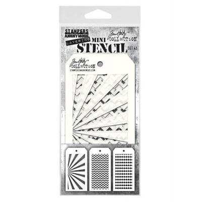 Stampers Anonymous Tim Holtz Mini Stencil Set #42