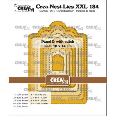 Crealies Cutting Dies - Panel B With Stitch