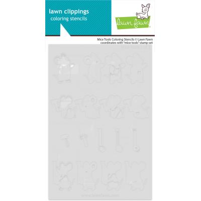 Lawn Fawn Stencil - Mice Tools