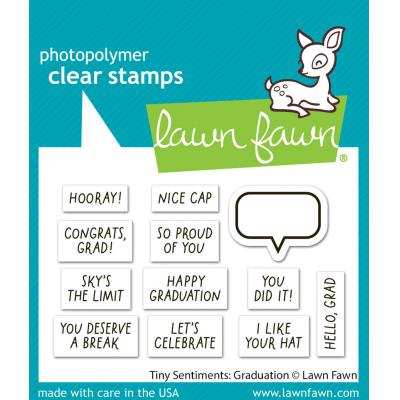 Lawn Fawn Lawn Stempel - Tiny Sentiments: Graduation