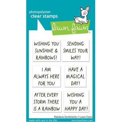 Lawn Fawn Stempel - Rainbow Sentiments