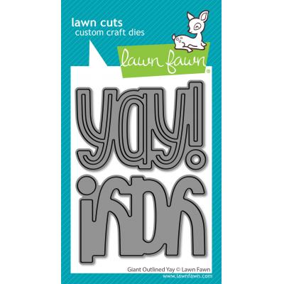 Lawn Fawn Lawn Cuts - Giant Outlined Yay