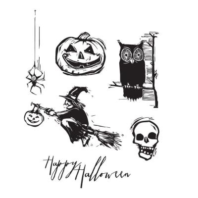 Stampers Anonymous Tim Holtz Stempel - Carved Halloween