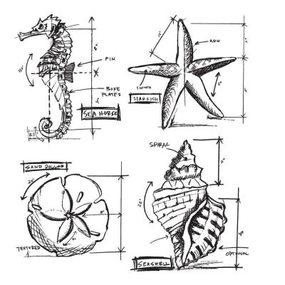 Stampers Anonymous Tim Holtz Stempel - Nautical Blueprint