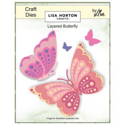 Lisa Horton Crafts Die Set - Layered Butterfly