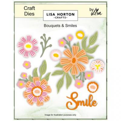 Lisa Horton Crafts Die Set - Bouquet & Smiles