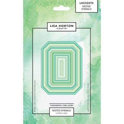 Lisa Horton Crafts Fundamentals  Die Set - Nested Emerald