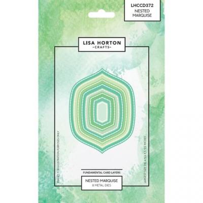 Lisa Horton Crafts Fundamentals  Die Set - Nested Marquise