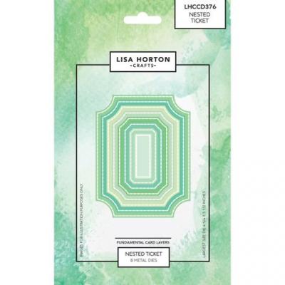 Lisa Horton Crafts Fundamentals  Die Set - Nested Ticket
