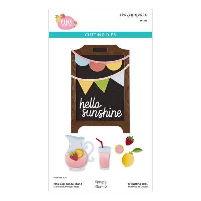 Spellbinders Pink Lemonade Etched Dies - Stand