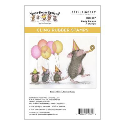 Spellbinders Party Parade Stempel - House-Mouse Party Parade