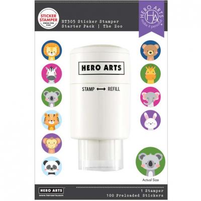 Hero Arts Sticker Stamper Starter Pack - The Zoo