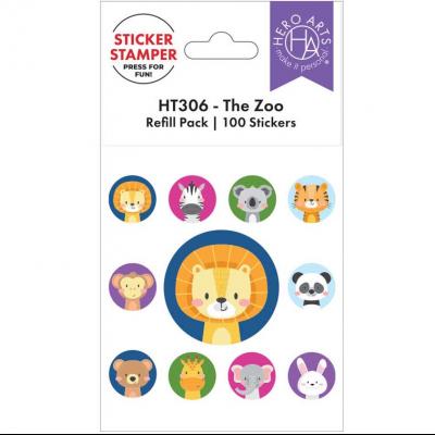 Hero Arts Sticker Stamper Refill Pack - The Zoo